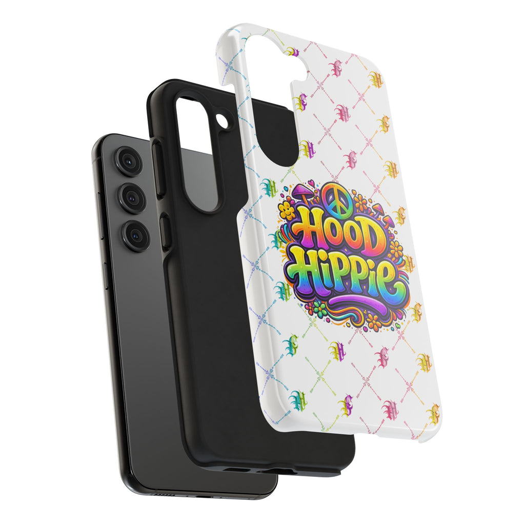 Bomb City Hood Hippie Tough Phone Case — Retro Peace Sign Floral iPhone Cover