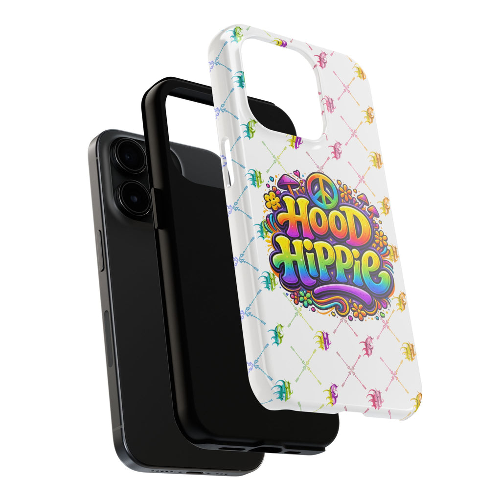 Bomb City Hood Hippie Tough Phone Case — Retro Peace Sign Floral iPhone Cover