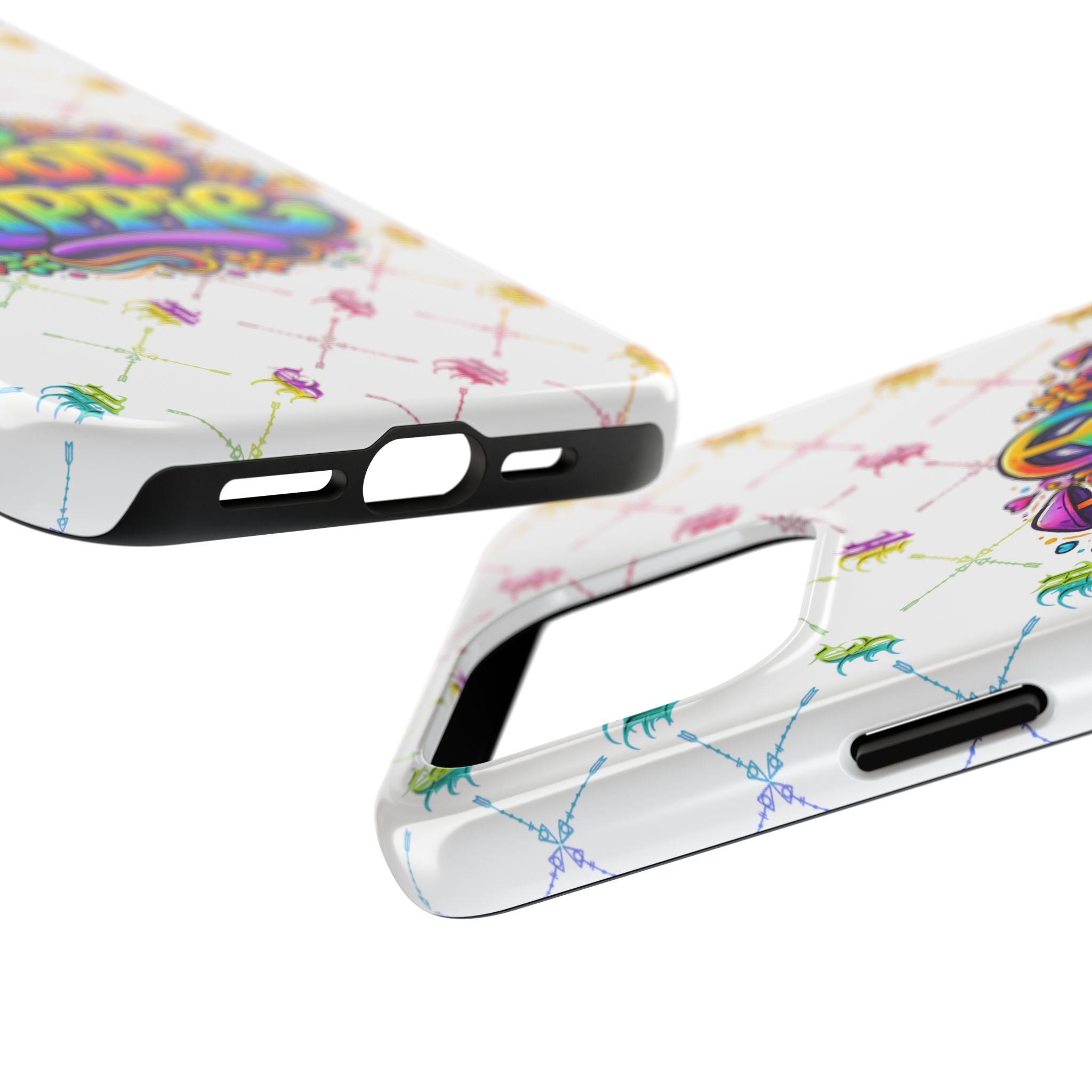 Bomb City Hood Hippie Tough Phone Case — Retro Peace Sign Floral iPhone Cover