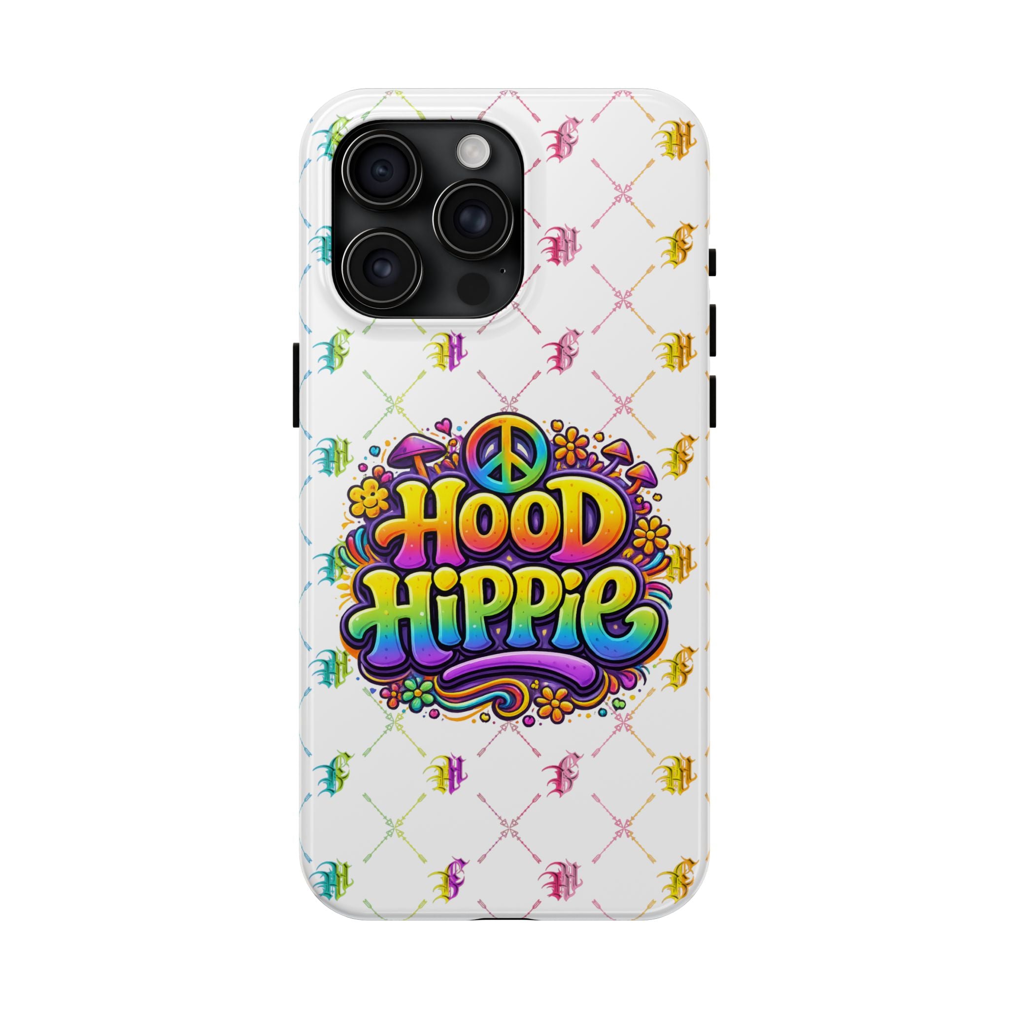 Bomb City Hood Hippie Tough Phone Case — Retro Peace Sign Floral iPhone Cover
