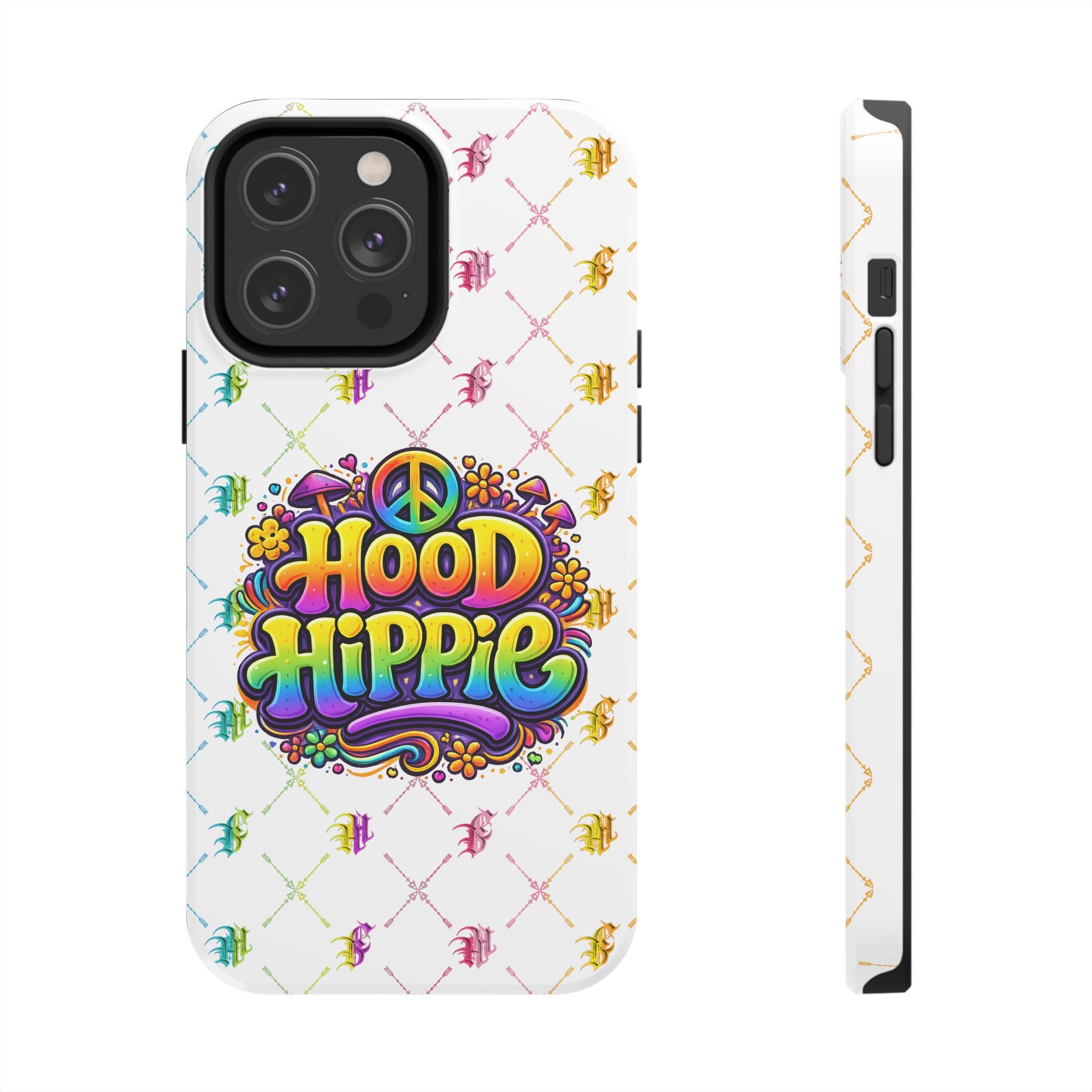 Bomb City Hood Hippie Tough Phone Case — Retro Peace Sign Floral iPhone Cover