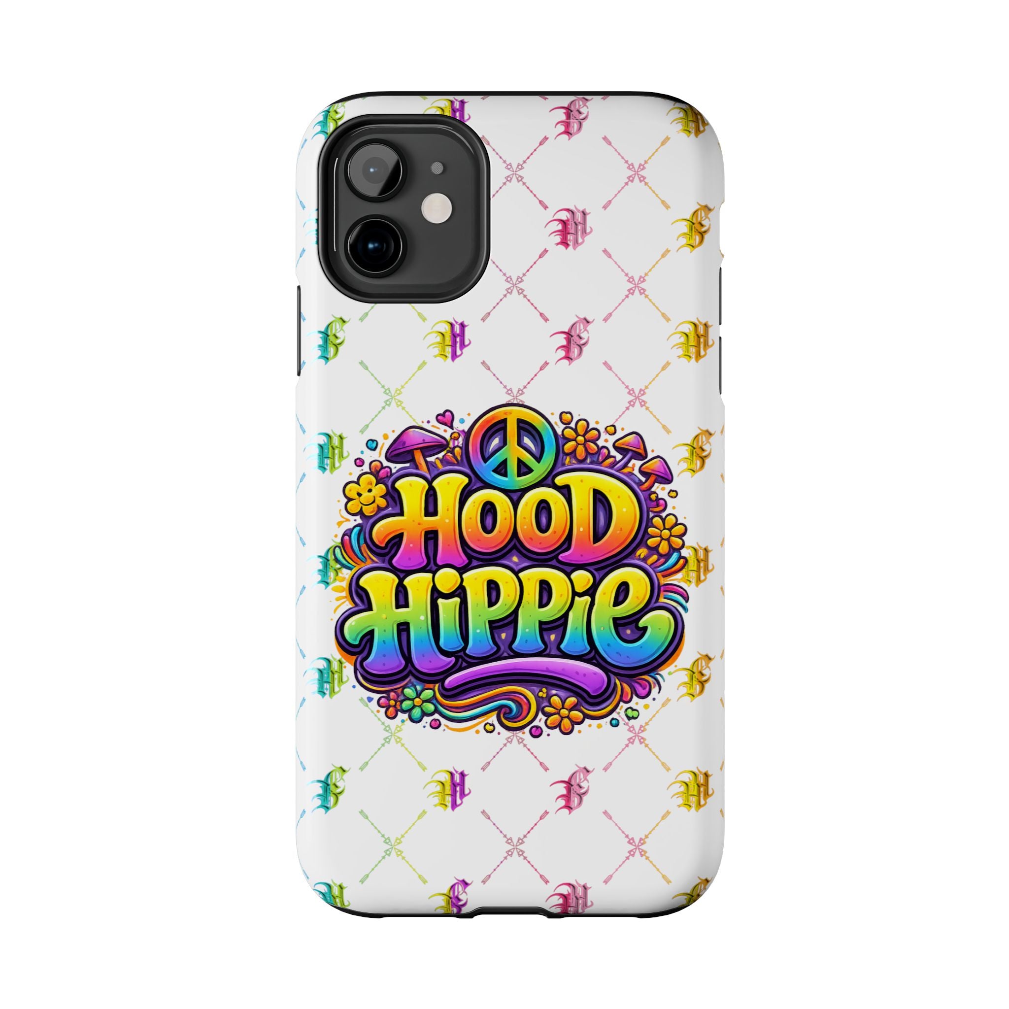 Bomb City Hood Hippie Tough Phone Case — Retro Peace Sign Floral iPhone Cover