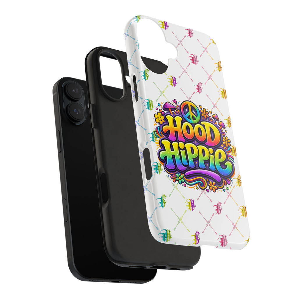 Bomb City Hood Hippie Tough Phone Case — Retro Peace Sign Floral iPhone Cover