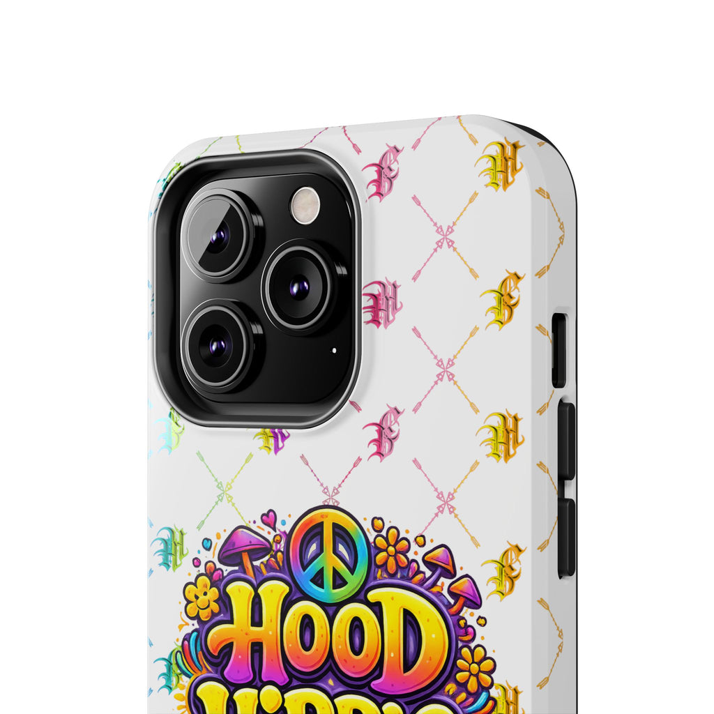 Bomb City Hood Hippie Tough Phone Case — Retro Peace Sign Floral iPhone Cover