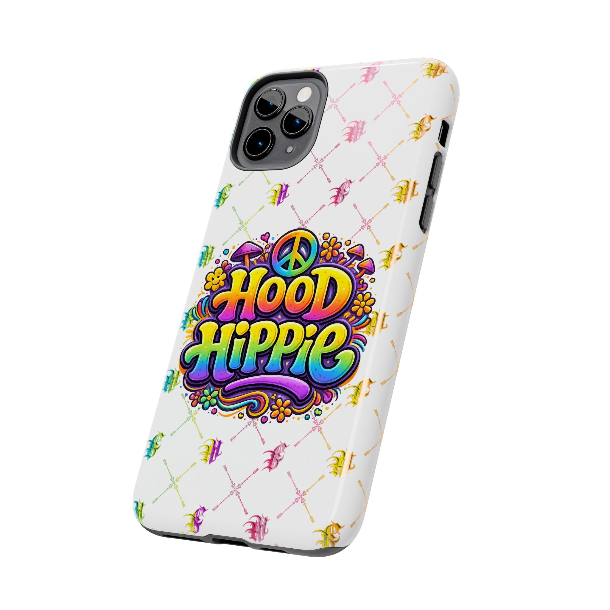Bomb City Hood Hippie Tough Phone Case — Retro Peace Sign Floral iPhone Cover