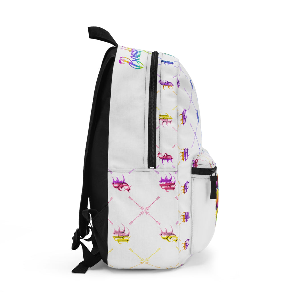 Bomb City Hood Hippie Backpack — Colorful Retro Peace Tie-Dye School Bag