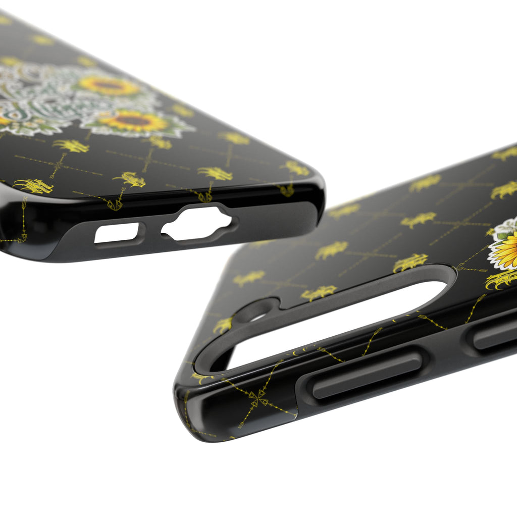 Tough Phone Case — "Bomb City Hood Hippie" Sunflower Protective Phone Cover