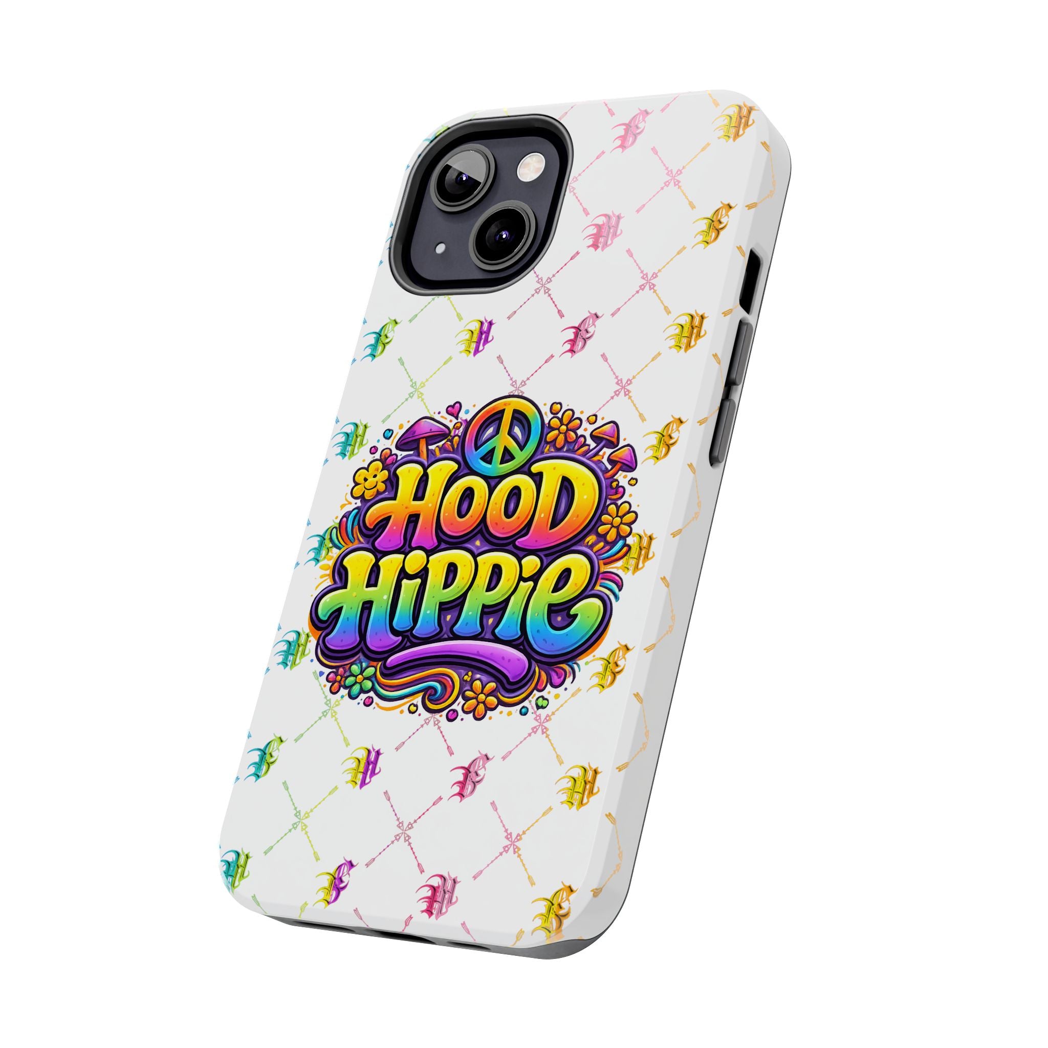 Bomb City Hood Hippie Tough Phone Case — Retro Peace Sign Floral iPhone Cover