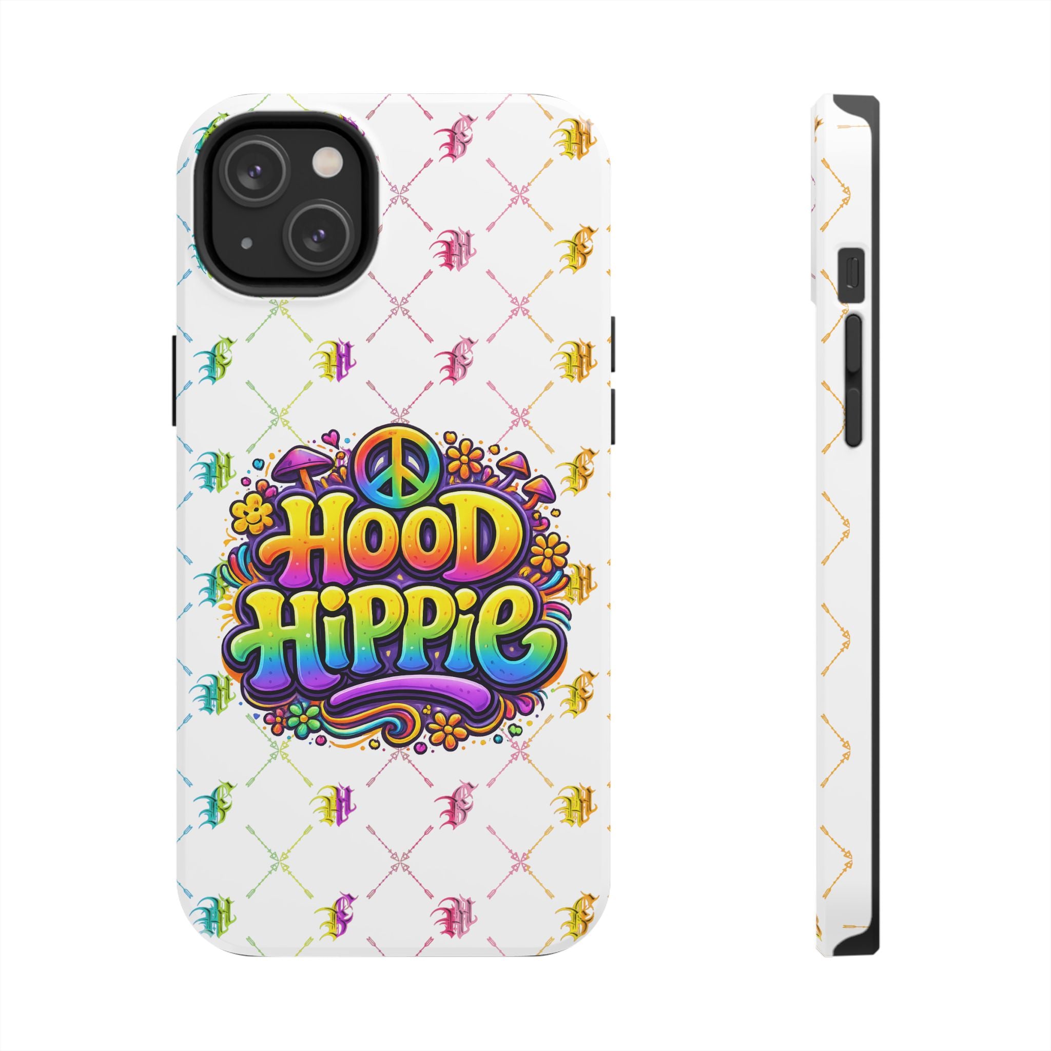 Bomb City Hood Hippie Tough Phone Case — Retro Peace Sign Floral iPhone Cover