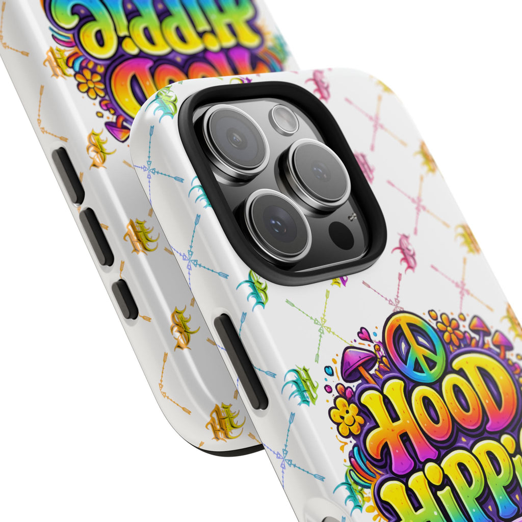 Bomb City Hood Hippie Tough Phone Case — Retro Peace Sign Floral iPhone Cover