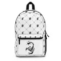 Bomb City Hood Hippie Scorpion Pattern Backpack — Monochrome Gothic Scorpion Print School & Travel Bag