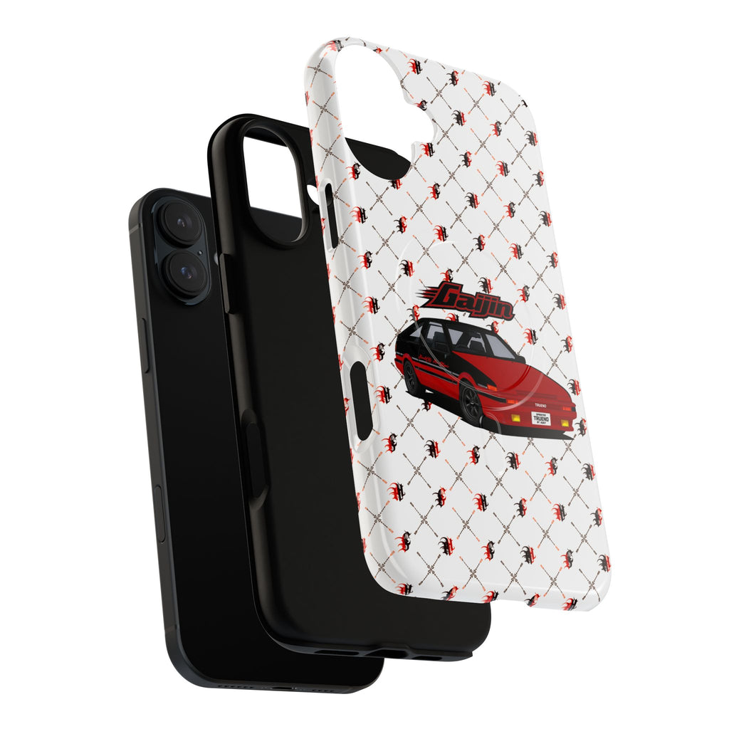 Car Graphic Magnetic Phone Case — Red JDM Hatchback Pattern
