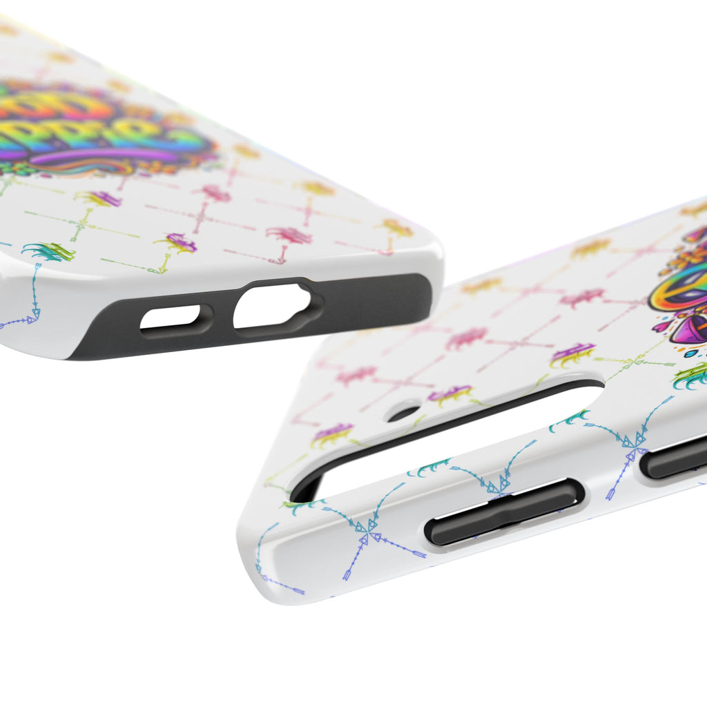 Bomb City Hood Hippie Tough Phone Case — Retro Peace Sign Floral iPhone Cover