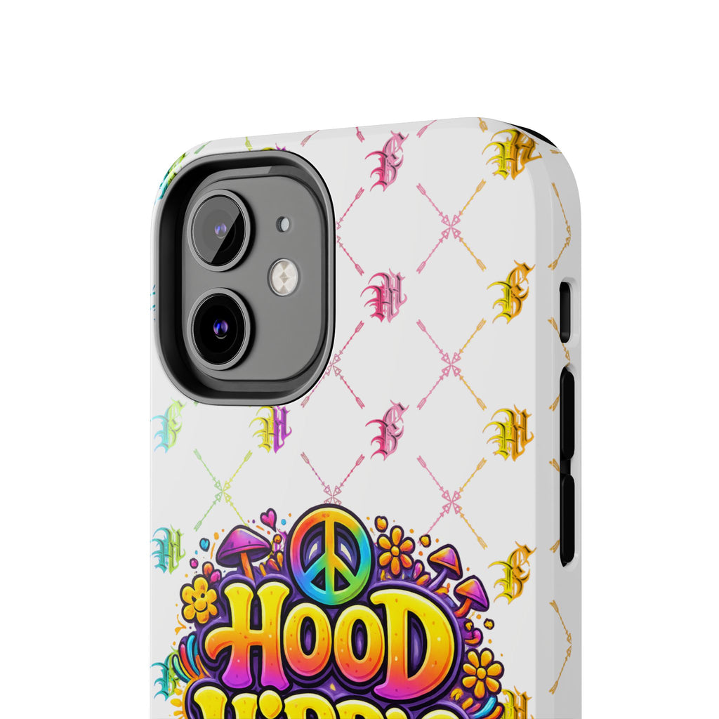 Bomb City Hood Hippie Tough Phone Case — Retro Peace Sign Floral iPhone Cover